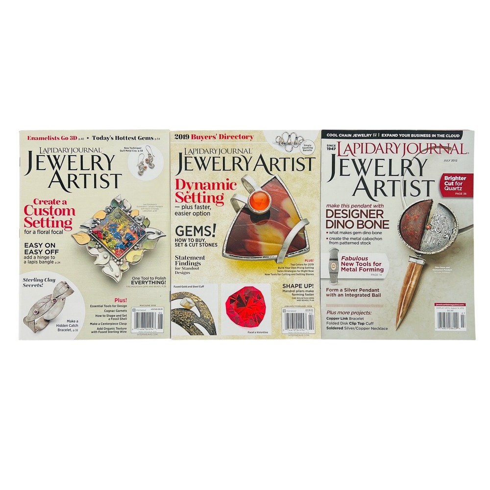 Lapidary Journal Jewelry Artist Magazine Lot of 9 Issues 2012-2018 Metalwork DIY - Picture 3 of 4